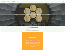 Tablet Screenshot of nordtext.com